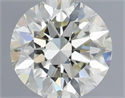 Natural Diamond 1.25 Carats, Round with Excellent Cut, J Color, VVS1 Clarity and Certified by IGI