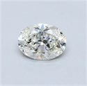 Natural Diamond 0.81 Carats, Oval with  Cut, J Color, VS1 Clarity and Certified by GIA