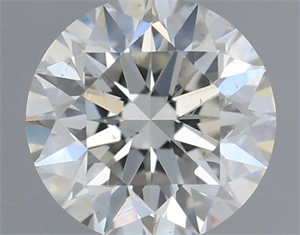 Picture of Natural Diamond 0.40 Carats, Round with Excellent Cut, H Color, VS2 Clarity and Certified by IGI
