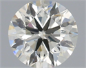 Natural Diamond 0.50 Carats, Round with Excellent Cut, J Color, SI1 Clarity and Certified by IGI