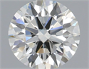 Natural Diamond 0.56 Carats, Round with Excellent Cut, I Color, VS2 Clarity and Certified by IGI