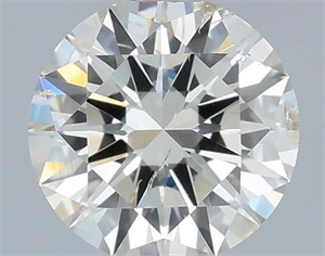Picture of Natural Diamond 0.50 Carats, Round with Excellent Cut, I Color, SI2 Clarity and Certified by IGI
