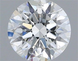 Picture of Natural Diamond 0.41 Carats, Round with Excellent Cut, F Color, SI2 Clarity and Certified by IGI