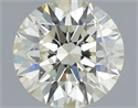 Natural Diamond 0.40 Carats, Round with Excellent Cut, J Color, I1 Clarity and Certified by IGI