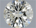 Natural Diamond 0.50 Carats, Round with Very Good Cut, K Color, I1 Clarity and Certified by IGI
