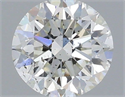 Natural Diamond 0.40 Carats, Round with Very Good Cut, H Color, SI2 Clarity and Certified by IGI