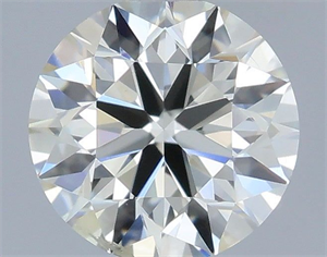 Picture of Natural Diamond 0.50 Carats, Round with Excellent Cut, I Color, SI2 Clarity and Certified by IGI