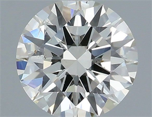 Picture of Natural Diamond 0.40 Carats, Round with Excellent Cut, I Color, SI1 Clarity and Certified by IGI
