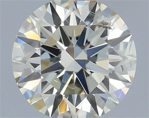 Picture of Natural Diamond 0.50 Carats, Round with Excellent Cut, L Color, SI2 Clarity and Certified by IGI