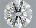 Natural Diamond 0.65 Carats, Round with Excellent Cut, H Color, SI2 Clarity and Certified by IGI