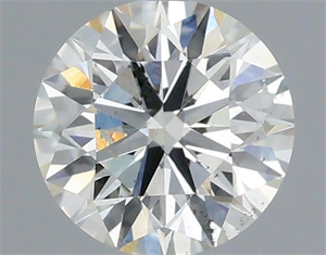 Picture of Natural Diamond 0.65 Carats, Round with Excellent Cut, H Color, SI2 Clarity and Certified by IGI
