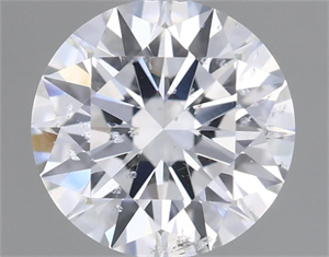 Picture of Natural Diamond 0.82 Carats, Round with Excellent Cut, D Color, I1 Clarity and Certified by GIA