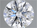 Natural Diamond 0.40 Carats, Round with Excellent Cut, H Color, VS1 Clarity and Certified by GIA