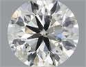 Natural Diamond 0.50 Carats, Round with Very Good Cut, K Color, I1 Clarity and Certified by IGI