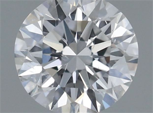 Picture of Natural Diamond 0.40 Carats, Round with Very Good Cut, D Color, SI2 Clarity and Certified by GIA