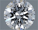 Natural Diamond 0.45 Carats, Round with Excellent Cut, E Color, I1 Clarity and Certified by GIA