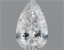 Natural Diamond 0.52 Carats, Pear with  Cut, F Color, SI1 Clarity and Certified by GIA