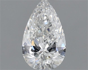 Picture of Natural Diamond 0.52 Carats, Pear with  Cut, F Color, SI1 Clarity and Certified by GIA