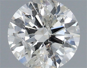 Picture of Natural Diamond 0.52 Carats, Round with Excellent Cut, H Color, I1 Clarity and Certified by IGI