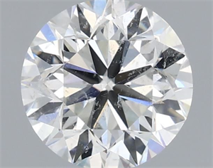 Foto Diamante Natural 0.80 quilates, Redondo , Color H, claridad SI2 y certificado GIA de