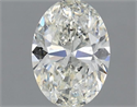 Natural Diamond 1.00 Carats, Oval with  Cut, J Color, SI2 Clarity and Certified by GIA