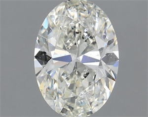 Picture of Natural Diamond 1.00 Carats, Oval with  Cut, J Color, SI2 Clarity and Certified by GIA