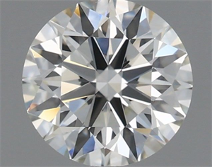 Picture of Natural Diamond 0.72 Carats, Round with Excellent Cut, K Color, VVS2 Clarity and Certified by GIA