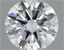 Natural Diamond 0.70 Carats, Round with Excellent Cut, F Color, SI1 Clarity and Certified by GIA