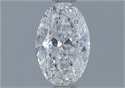 Natural Diamond 0.75 Carats, Oval with  Cut, G Color, SI2 Clarity and Certified by GIA