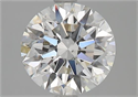 Natural Diamond 2.01 Carats, Round with Excellent Cut, F Color, VS2 Clarity and Certified by GIA