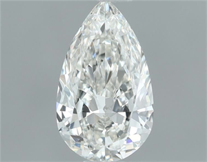 Picture of Natural Diamond 0.50 Carats, Pear with  Cut, H Color, IF Clarity and Certified by IGI