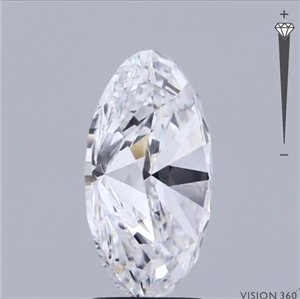 Foto Diamante Natural 3.91 quilates, Ovalado , Color D, claridad SI1 y certificado GIA de