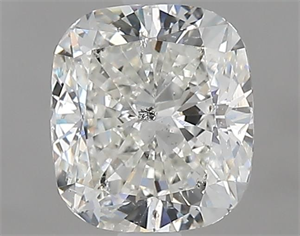 Foto Diamante Natural 1.53 quilates, Del cojín , Color G, claridad SI2 y certificado HRD de