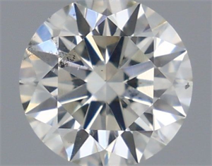 Picture of Natural Diamond 0.41 Carats, Round with Excellent Cut, H Color, SI1 Clarity and Certified by IGI