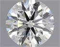 Natural Diamond 0.57 Carats, Round with Excellent Cut, H Color, SI1 Clarity and Certified by IGI