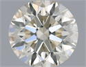 Natural Diamond 0.40 Carats, Round with Excellent Cut, K Color, VS2 Clarity and Certified by IGI