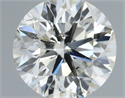Natural Diamond 0.70 Carats, Round with Excellent Cut, H Color, SI2 Clarity and Certified by IGI