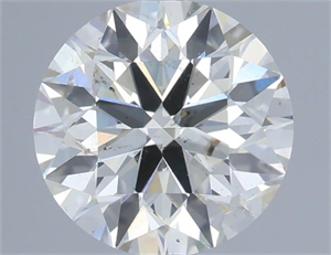 Picture of Natural Diamond 0.70 Carats, Round with Excellent Cut, H Color, SI2 Clarity and Certified by IGI