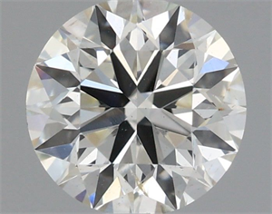 Picture of Natural Diamond 0.70 Carats, Round with Excellent Cut, I Color, SI2 Clarity and Certified by IGI