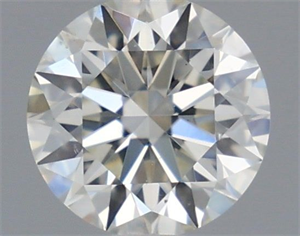 Picture of Natural Diamond 0.40 Carats, Round with Excellent Cut, H Color, VS2 Clarity and Certified by IGI