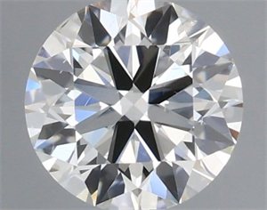 Picture of Natural Diamond 0.41 Carats, Round with Excellent Cut, H Color, SI1 Clarity and Certified by IGI