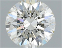 Natural Diamond 0.60 Carats, Round with Excellent Cut, J Color, SI1 Clarity and Certified by IGI