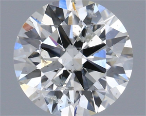 Picture of Natural Diamond 0.70 Carats, Round with Excellent Cut, H Color, SI2 Clarity and Certified by IGI