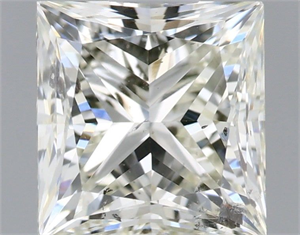 Picture of Natural Diamond 1.00 Carats, Princess with  Cut, I Color, SI2 Clarity and Certified by IGI