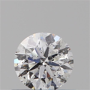 Picture of Natural Diamond 0.40 Carats, Round with Very Good Cut, D Color, I1 Clarity and Certified by GIA