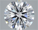 Lab Grown Diamond 3.57 Carats, Round with Ideal Cut, E Color, VVS2 Clarity and Certified by IGI