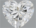 Natural Diamond 0.42 Carats, Heart with  Cut, I Color, VS2 Clarity and Certified by GIA