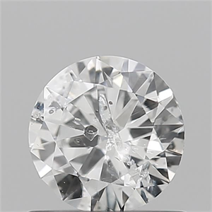 Picture of Natural Diamond 0.50 Carats, Round with Excellent Cut, G Color, I1 Clarity and Certified by IGI
