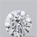 Natural Diamond 0.40 Carats, Round with Excellent Cut, E Color, I1 Clarity and Certified by IGI