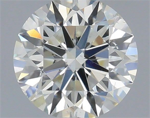 Picture of Natural Diamond 0.51 Carats, Round with Excellent Cut, I Color, SI1 Clarity and Certified by IGI